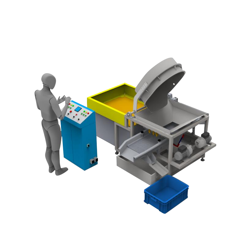 SY-FZ30 Auto-Tilt at Reciprocating / Heavy-Duty Magnetic Deburring Polishing Machine